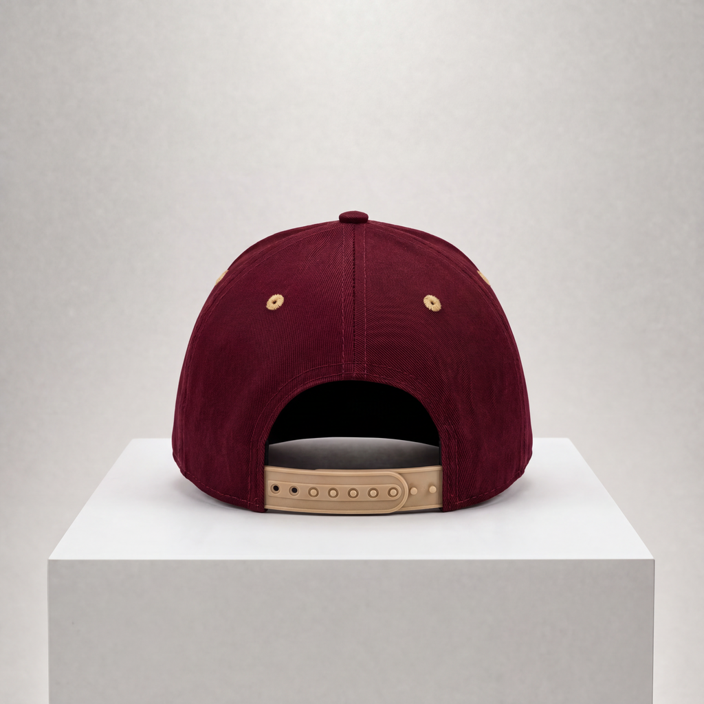 Core Athletic Snapback Cap burgundy