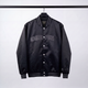 Satin Varsity Jacket black