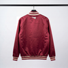 Satin Varsity Jacket burgundy
