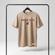 Basic Tee "Fire Football" sand