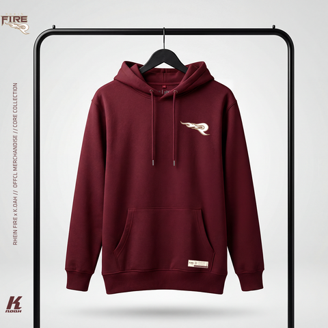 Kids Core Hoodie Primary Burgundy
