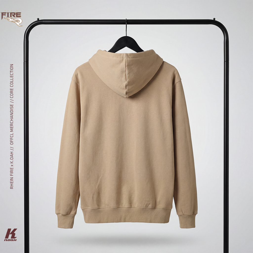 Core Hooded Zip Sweat Sand