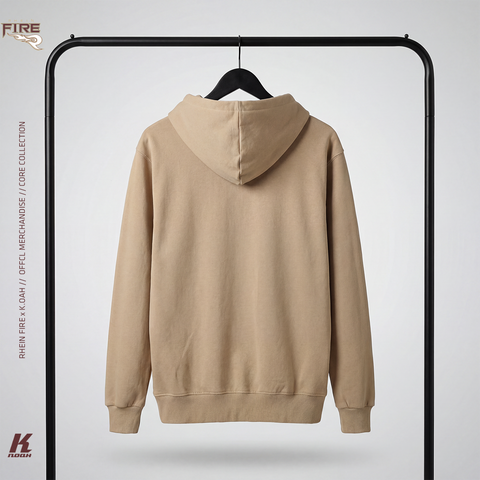 Core Hooded Zip Sweat Sand