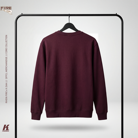Core Sweater Essential Burgundy