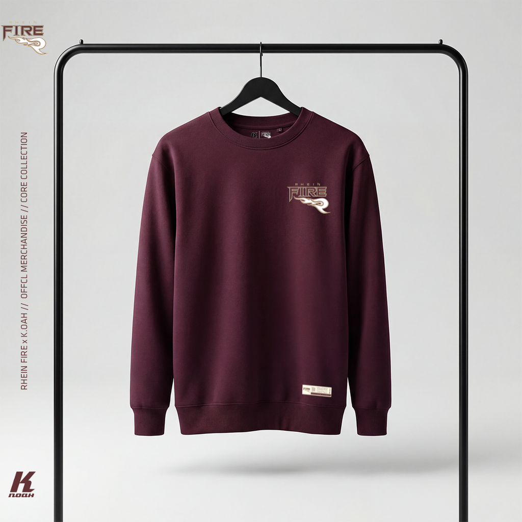 Core Sweater Primary Burgundy