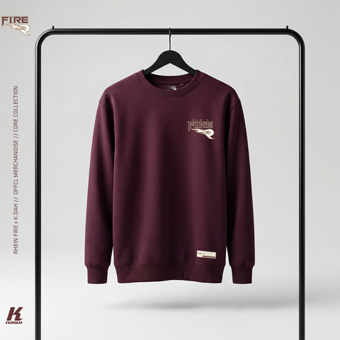 Core Sweater Primary Burgundy
