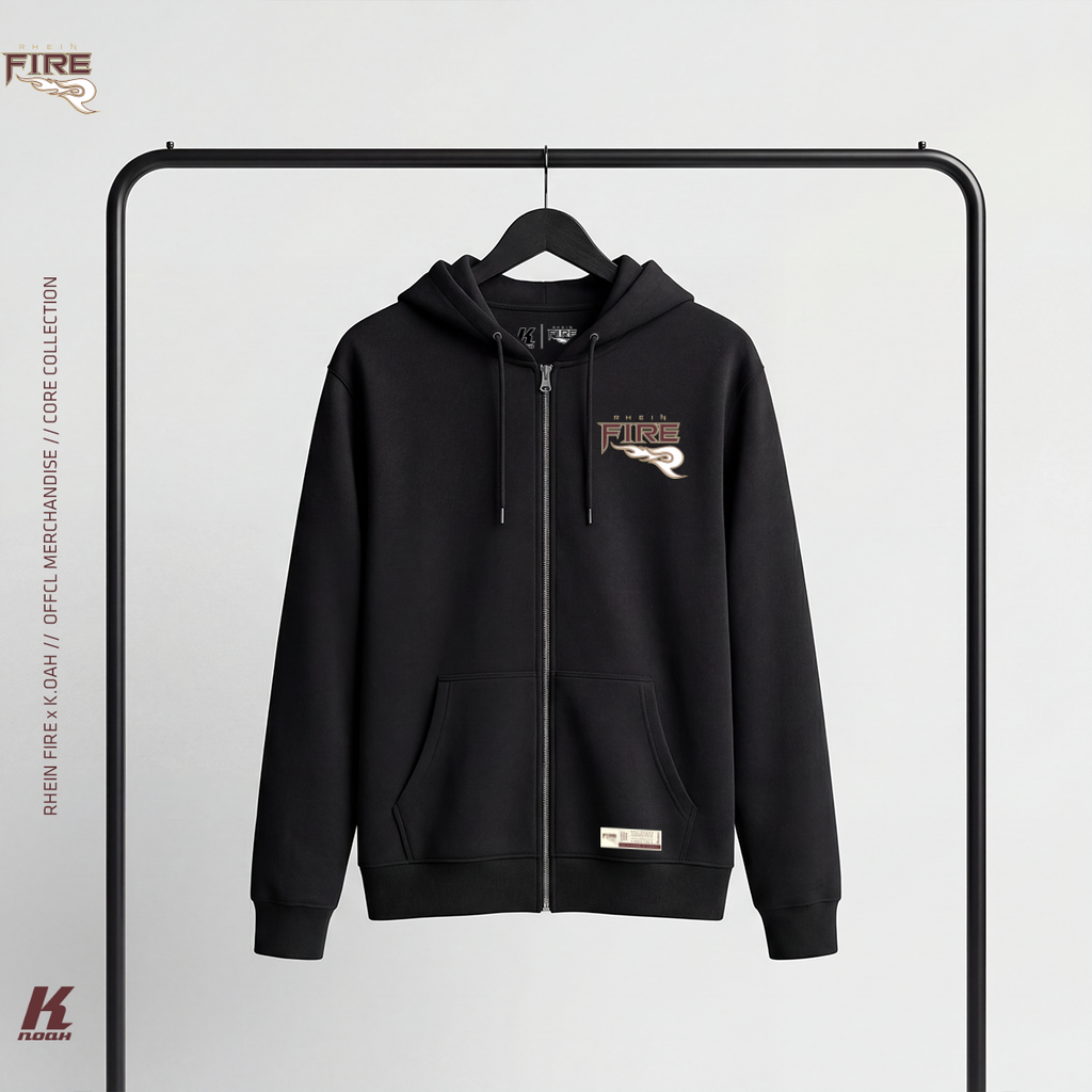 Core Hooded Zip Sweat Black
