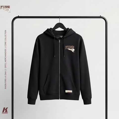 Core Hooded Zip Sweat Black