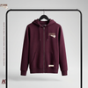 Core Hooded Zip Sweat Burgundy
