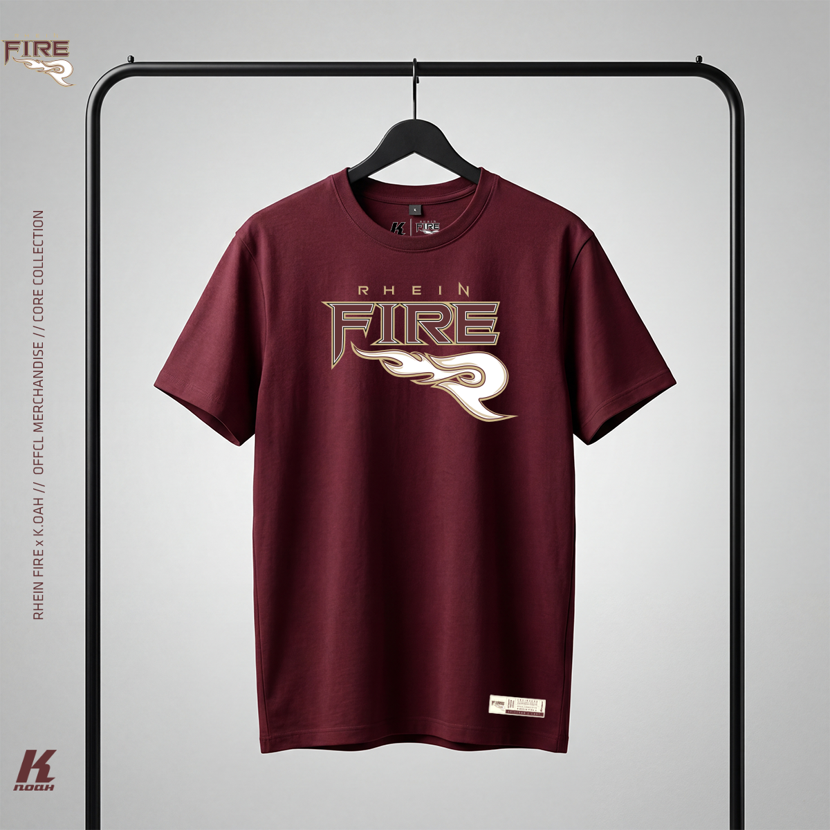 Core Tee Essential burgundy