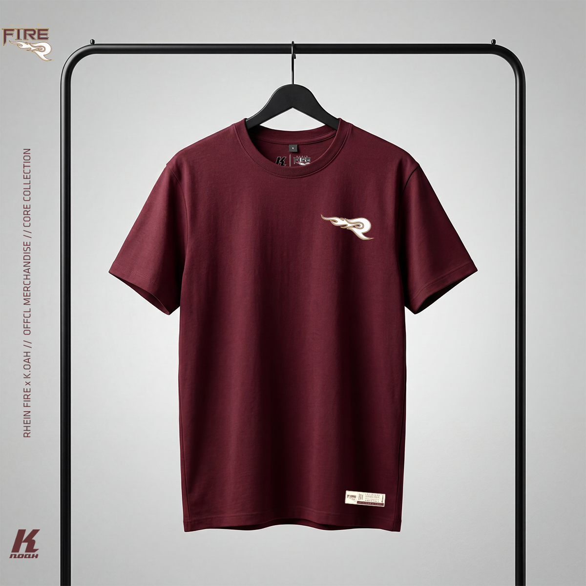 Core Tee Primary burgundy