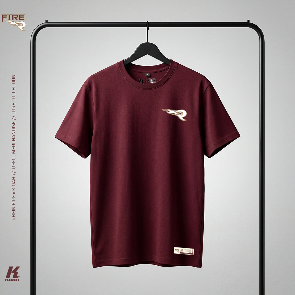 Kids Core Tee Primary burgundy