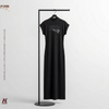 Ladys Long Extended Shoulder Dress