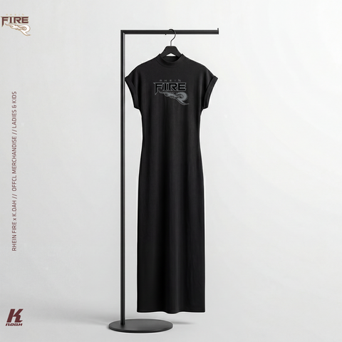 Ladys Long Extended Shoulder Dress