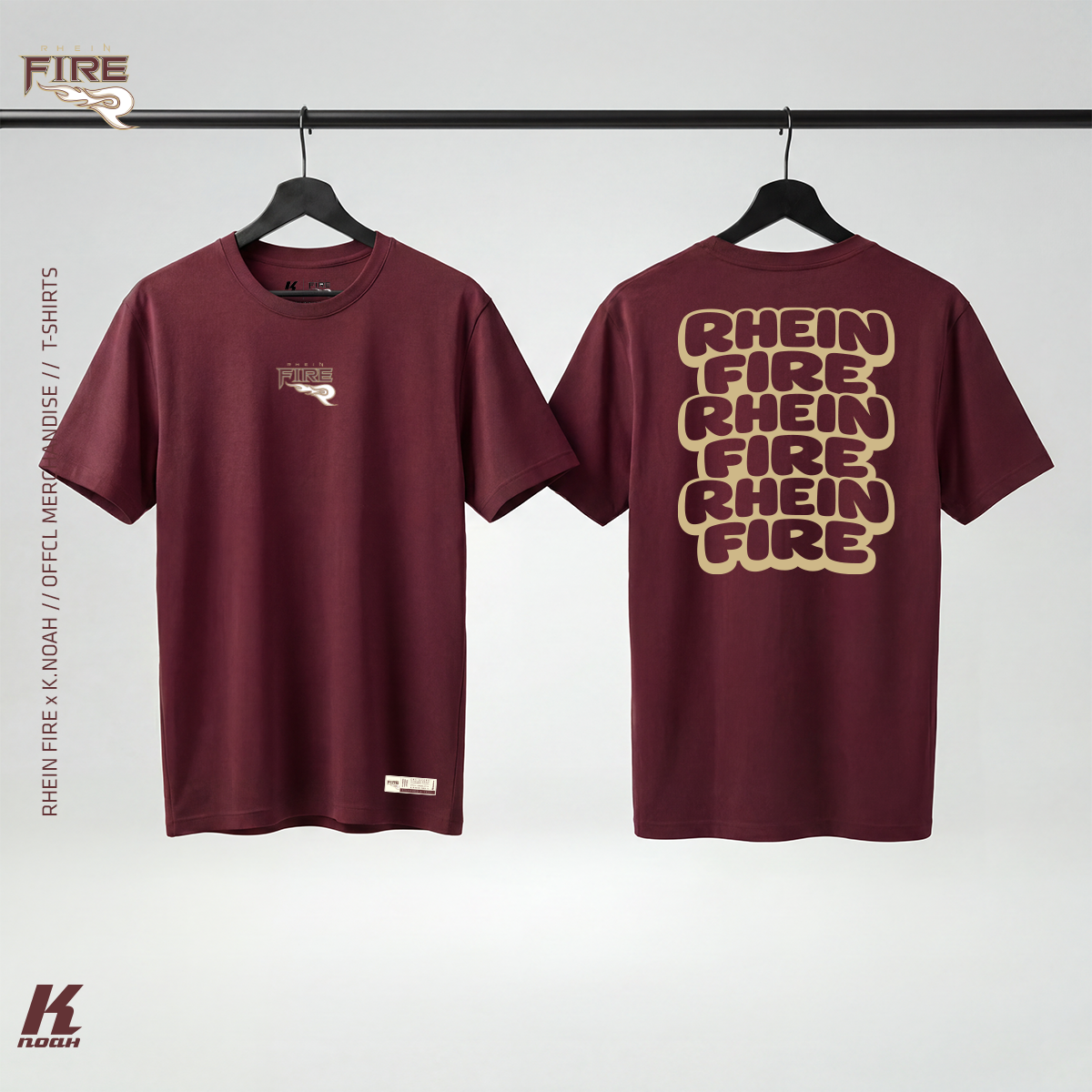 Oversize Tee "Bubbles" burgundy
