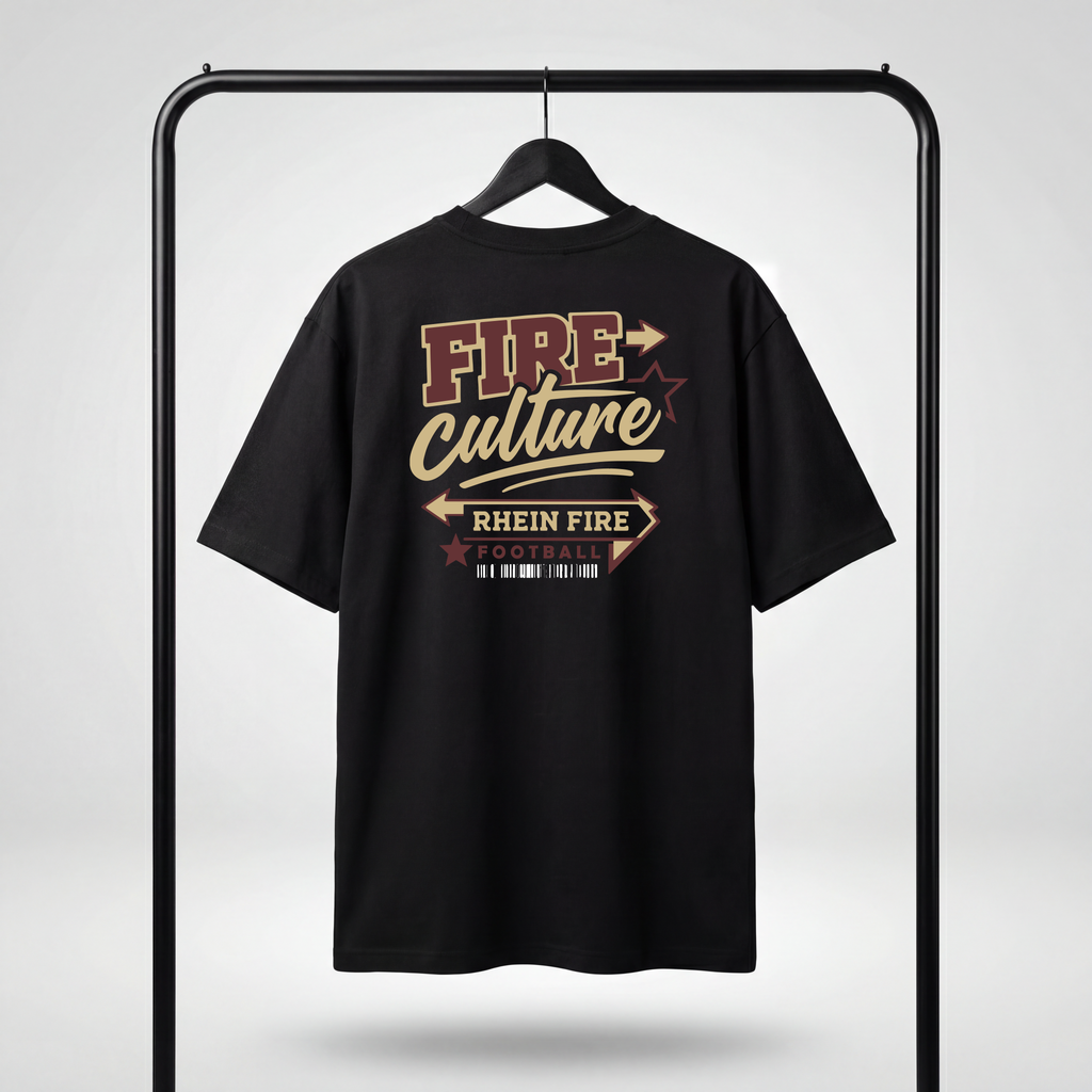 Oversize Tee "Fire Culture" black