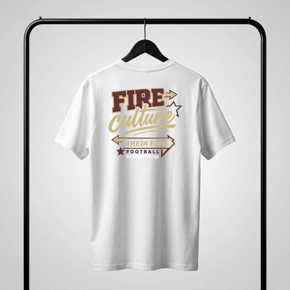 Oversize Tee "Fire Culture" white