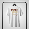 Oversize Tee "Fire Culture" white