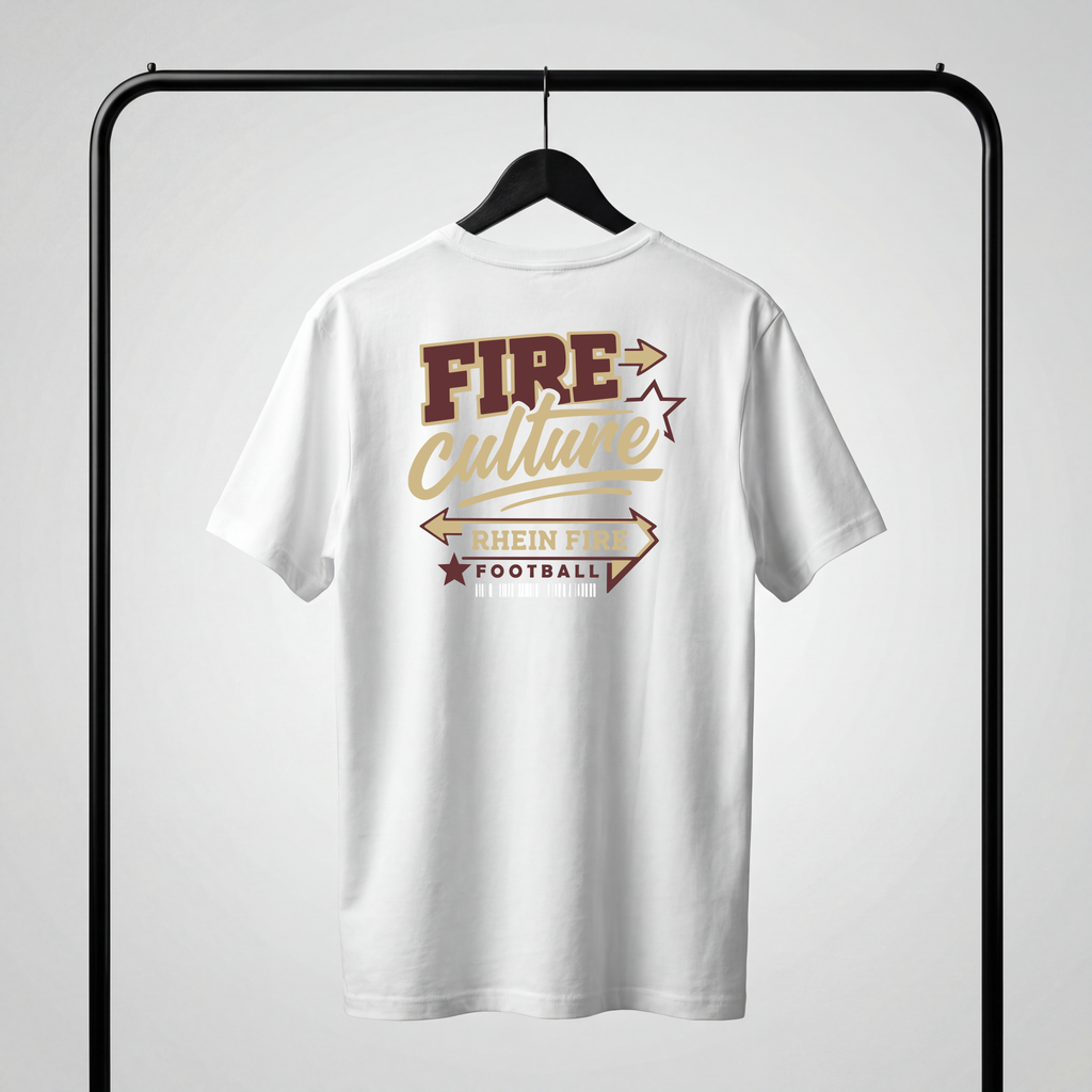 Oversize Tee "Fire Culture" white