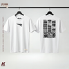 Oversize Tee "Frames" white