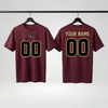 Player T-Shirt Customized burgundy