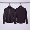 Womens Sports Cool-Flex 1/2 Zip Top black