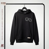 Oversize "Home of the Champions" Fluffy Hoodie Black