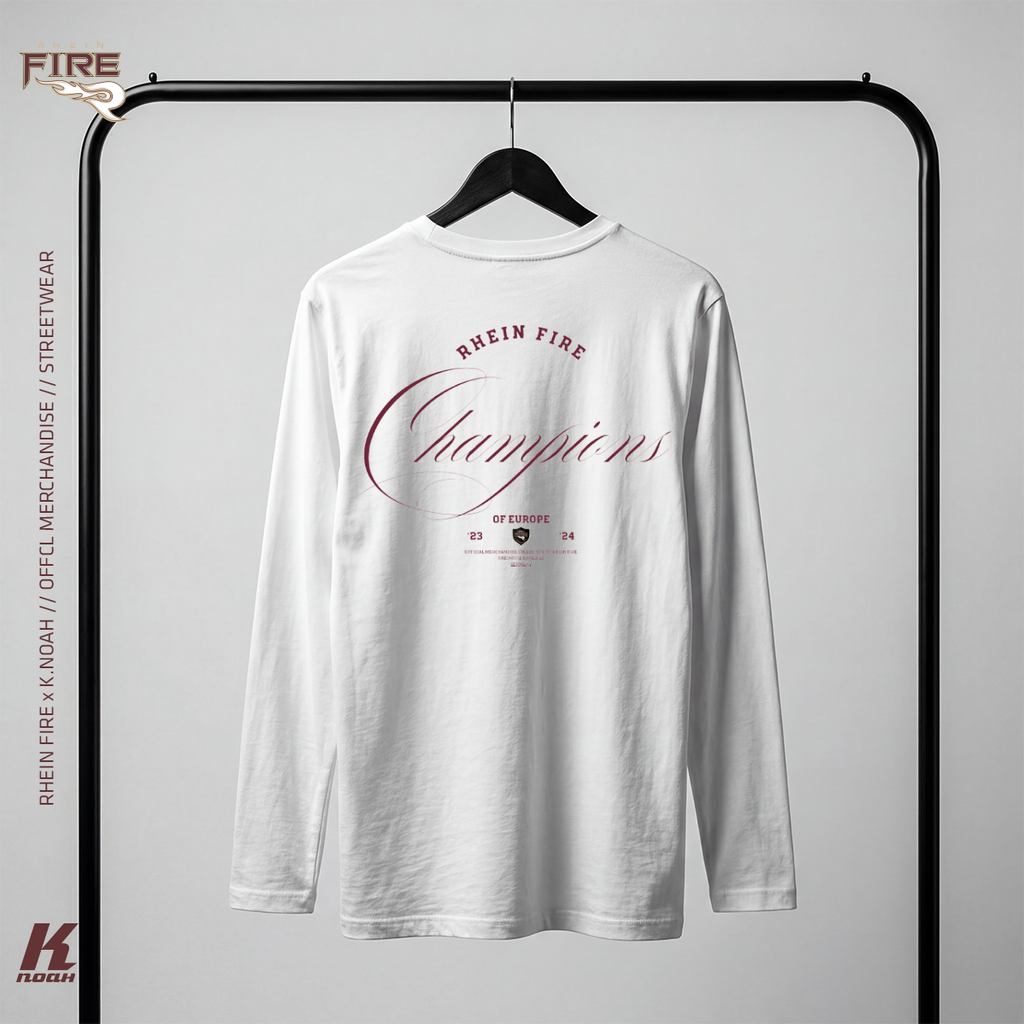 Basic "Home of the Champions" Longsleeve Tee White