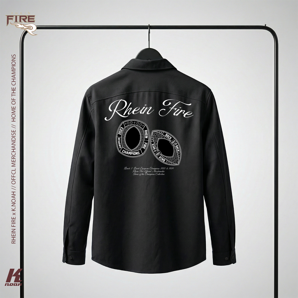 Men's "Home of the Champions" Overshirt Black