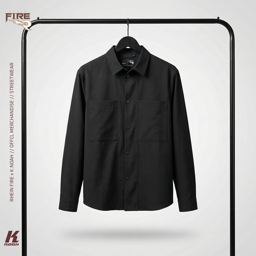 Men's "Home of the Champions" Overshirt Black